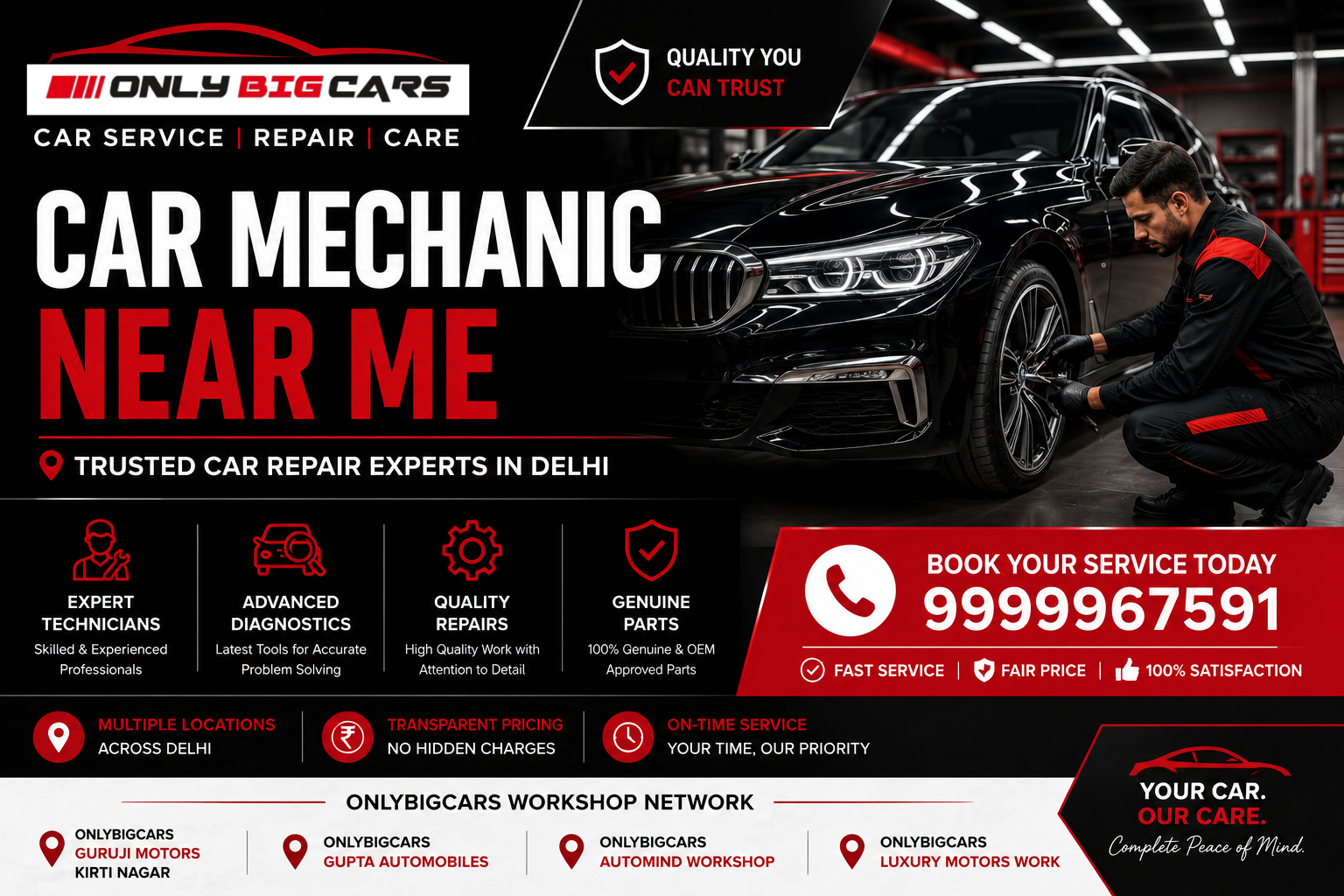 Car Mechanic Near Me – How to Find a Trusted Expert in Delhi