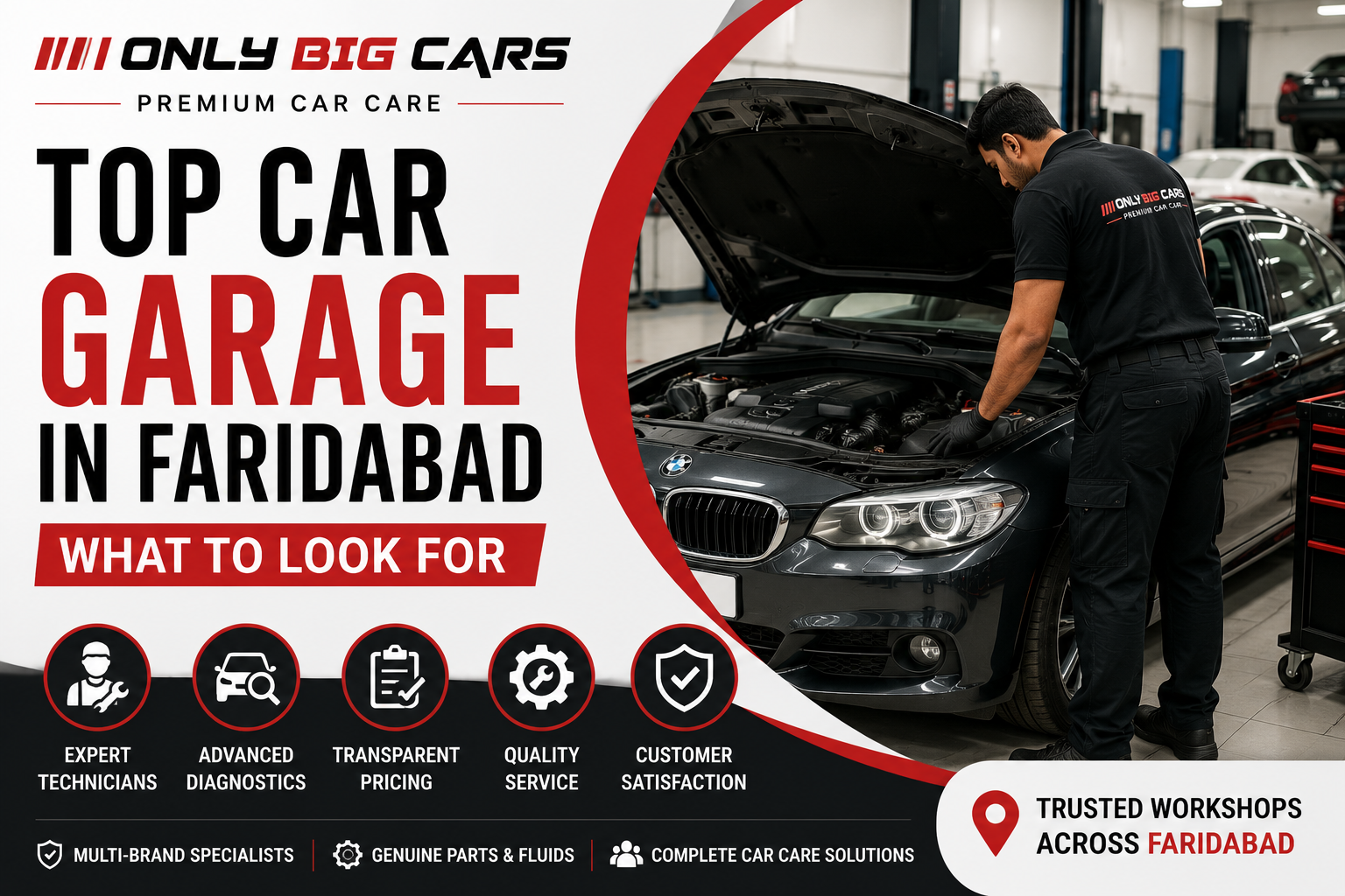 Top Car Garage in Faridabad – What to Look For
