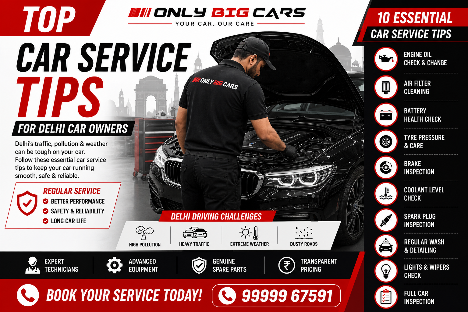 Top Car Service Tips for Delhi Car Owners