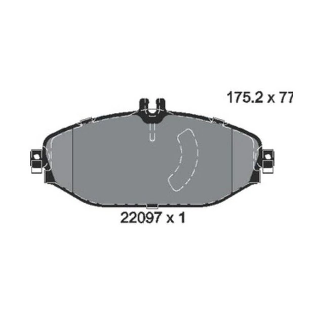 Brake Pads, OEM reference A0004209300