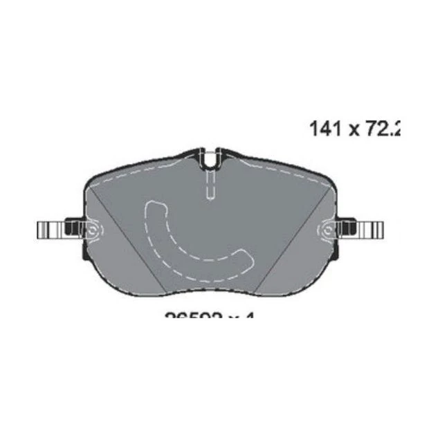 Brake Pads, OEM reference A0004200004