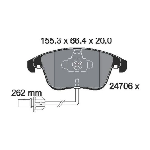 Brake Pads, OEM reference 8K0698151A