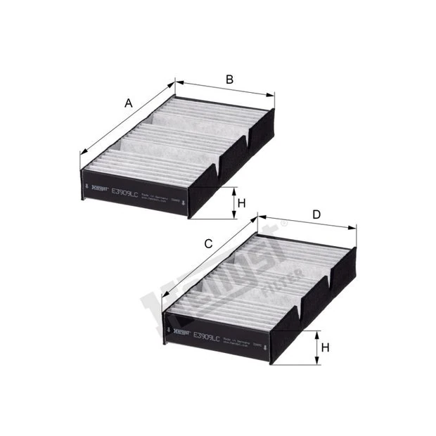 Cabin Filters, OEM reference A 166 830 03 18